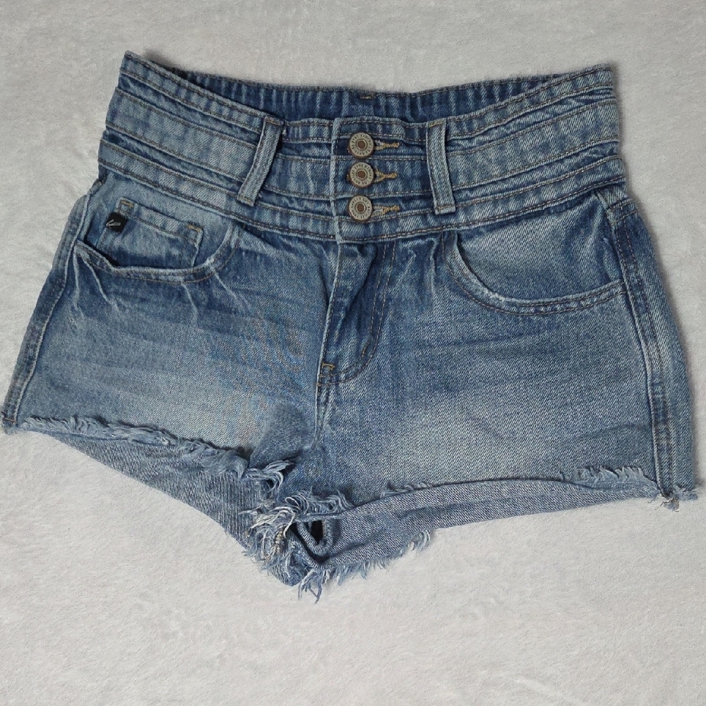 KanCan Light Blue Jean Shorts